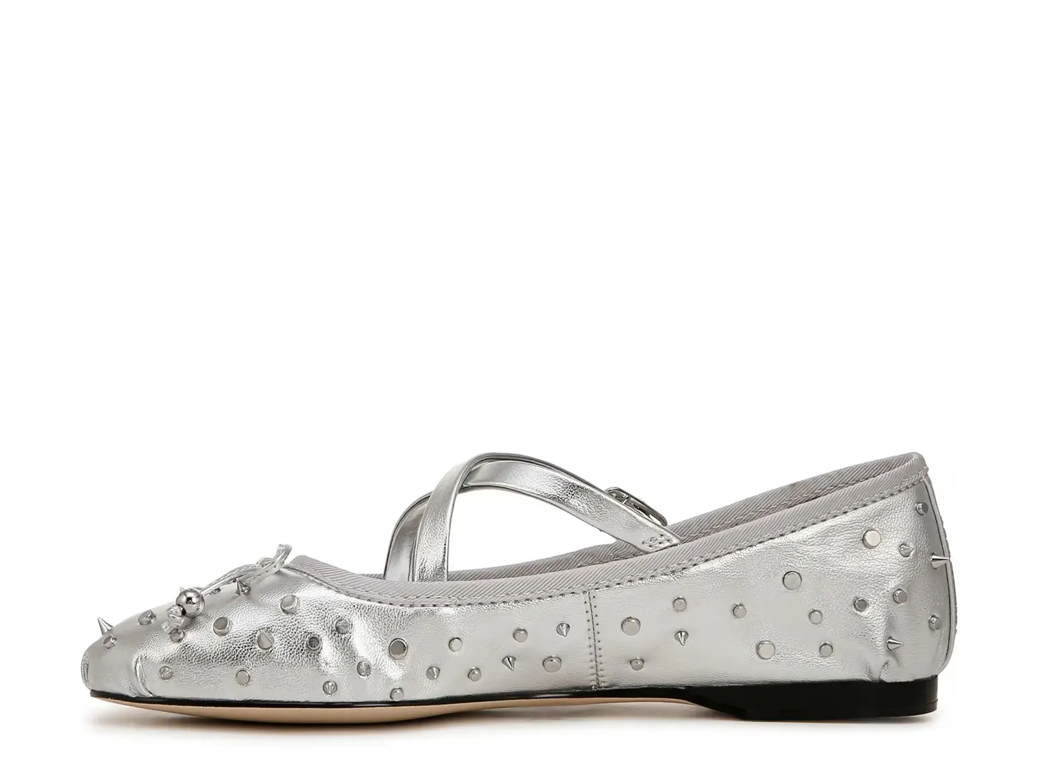 Балетки Zuri Stud Circus By Sam Edelman, Silver — фото 3