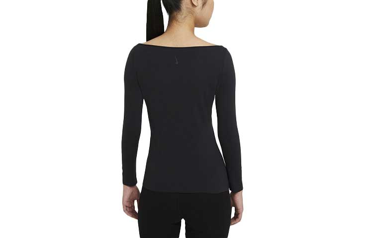 Футболка (WMNS) Nike Training Hooded Sports Long Sleeve T-Shirt Black — фото 2