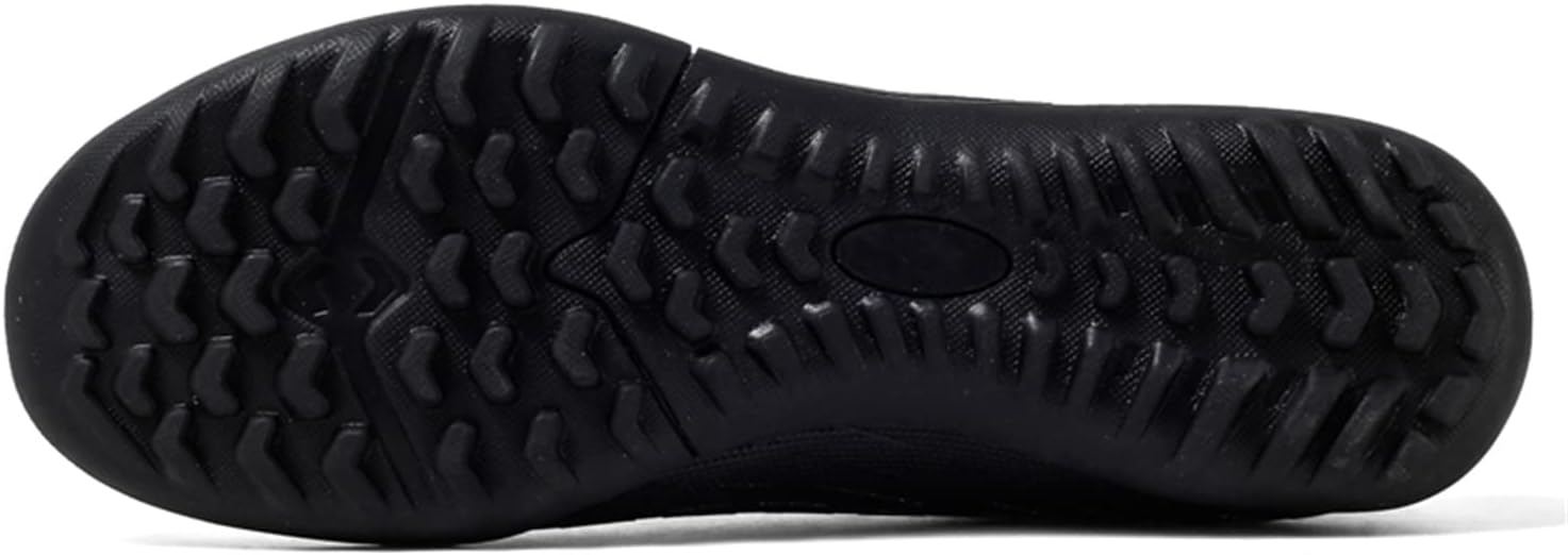 Кроссовки JOSKAA Unisex Soccer Skeak легкие, дышащие, не скользят и амортизируют, а The Youth high top Indoor Lawn Training Hard Bottom TF/AG, черный — фото 2