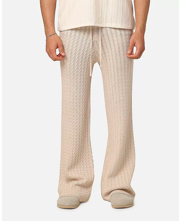 

Мужские широкие вязаные брюки свободного кроя XXIII, коричневый/бежевый