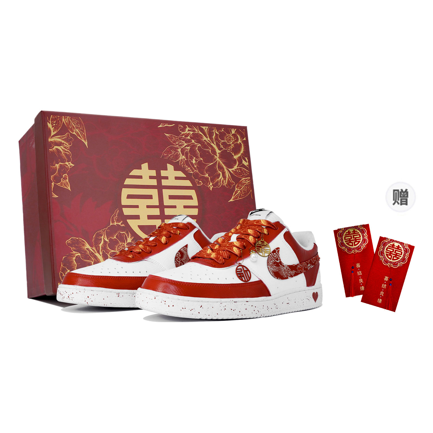 

Nike Кроссовки для скейтбординга Court Vision 1, низкие, красные