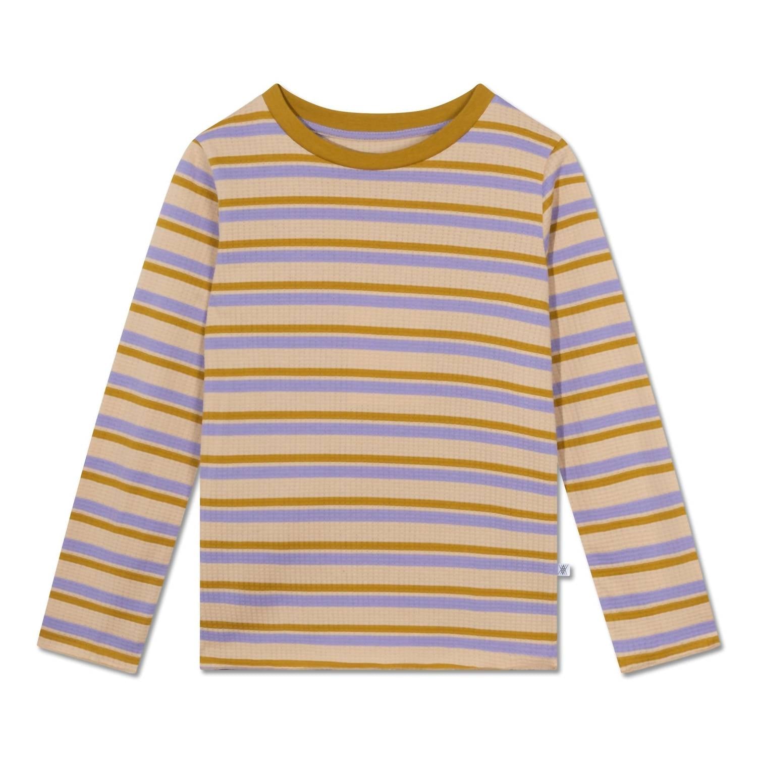 

Детская ребристая футболка с длинным рукавом в мультиколоре Repose AMS