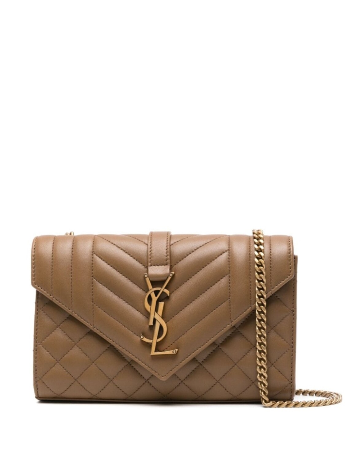 

Маленькая сумка Saint Laurent Envelope, коричневый