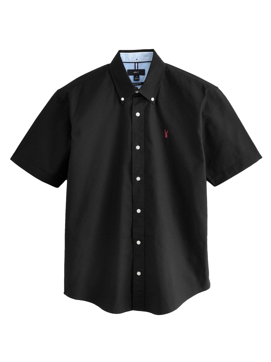 

Рубашка на пуговицах классического кроя Next, черный