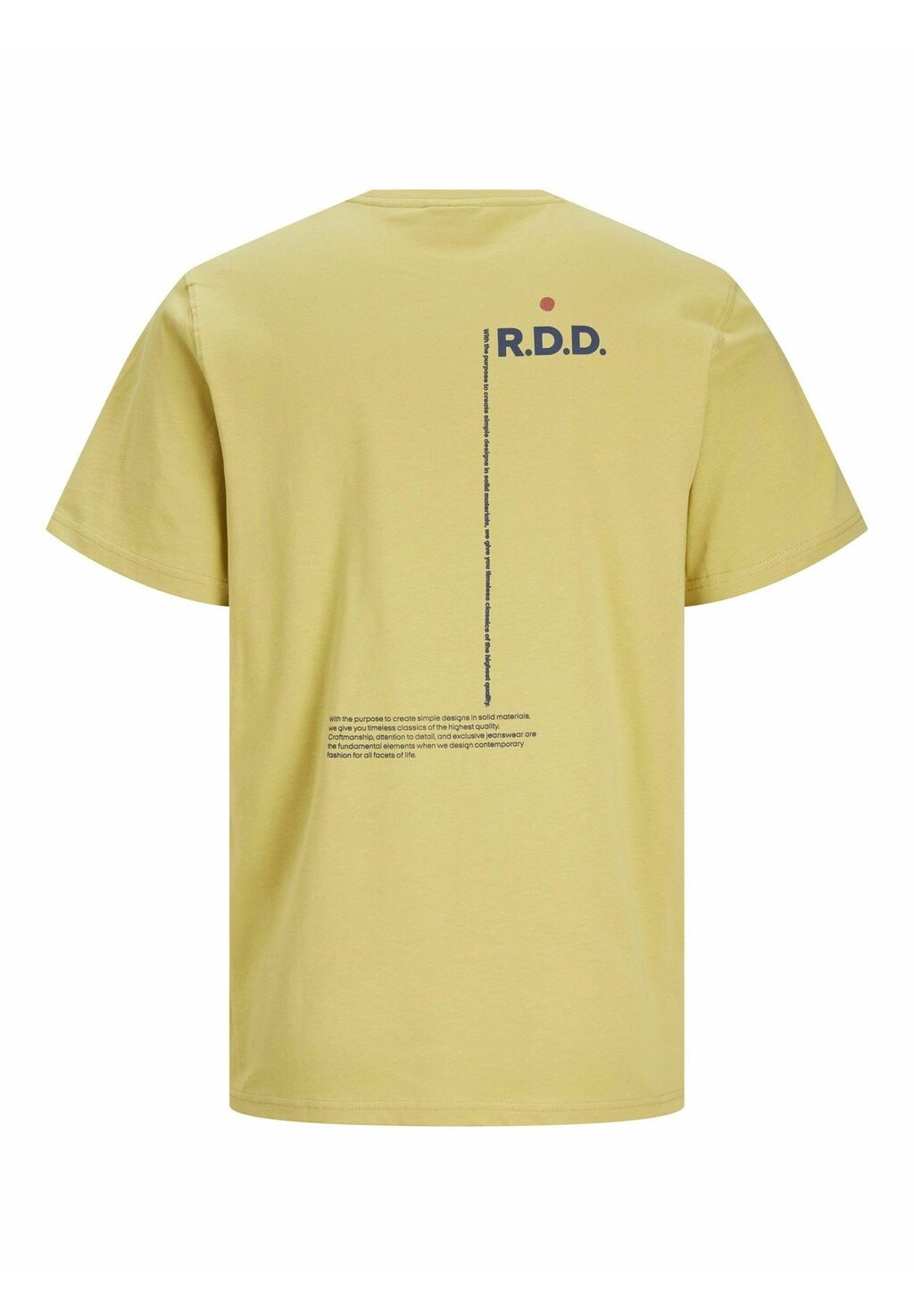 

Футболка с принтом RUNDHALS R.D.D. ROYAL DENIM DIVISION, желтый