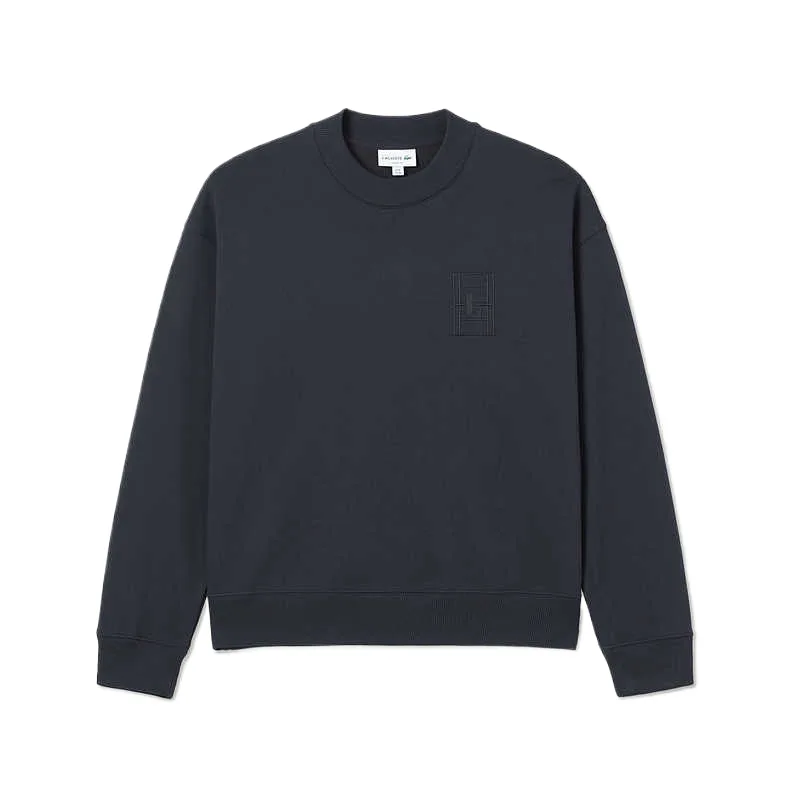 Свитшот мужской с круглым вырезом LACOSTE, 350/темно-синий черный