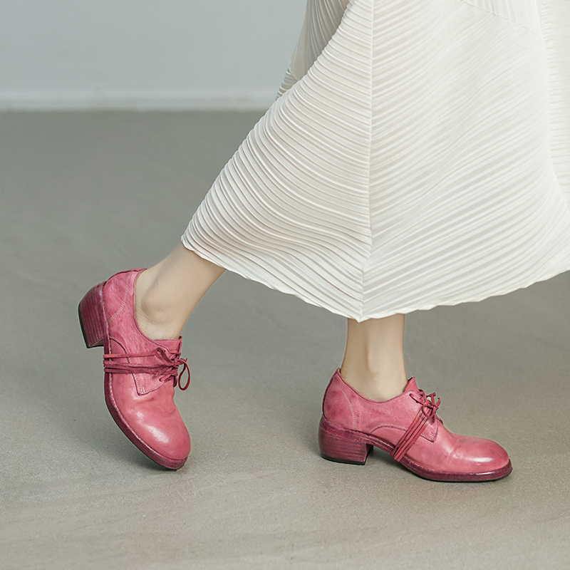 AIQINISHA Женские повседневные туфли-лодочки розовые, цвет Pink — фото 3