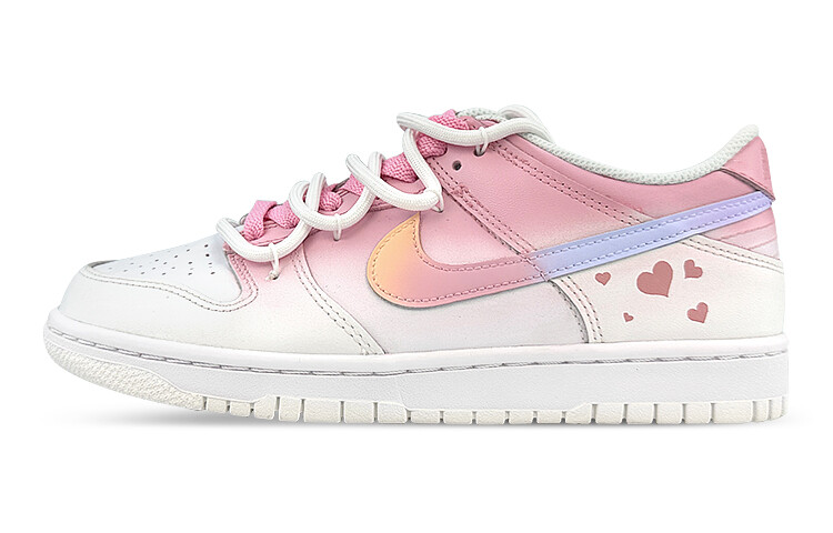 

Кроссовки Nike Dunk Skateboard Shoes Women's Low-Top Pink/White