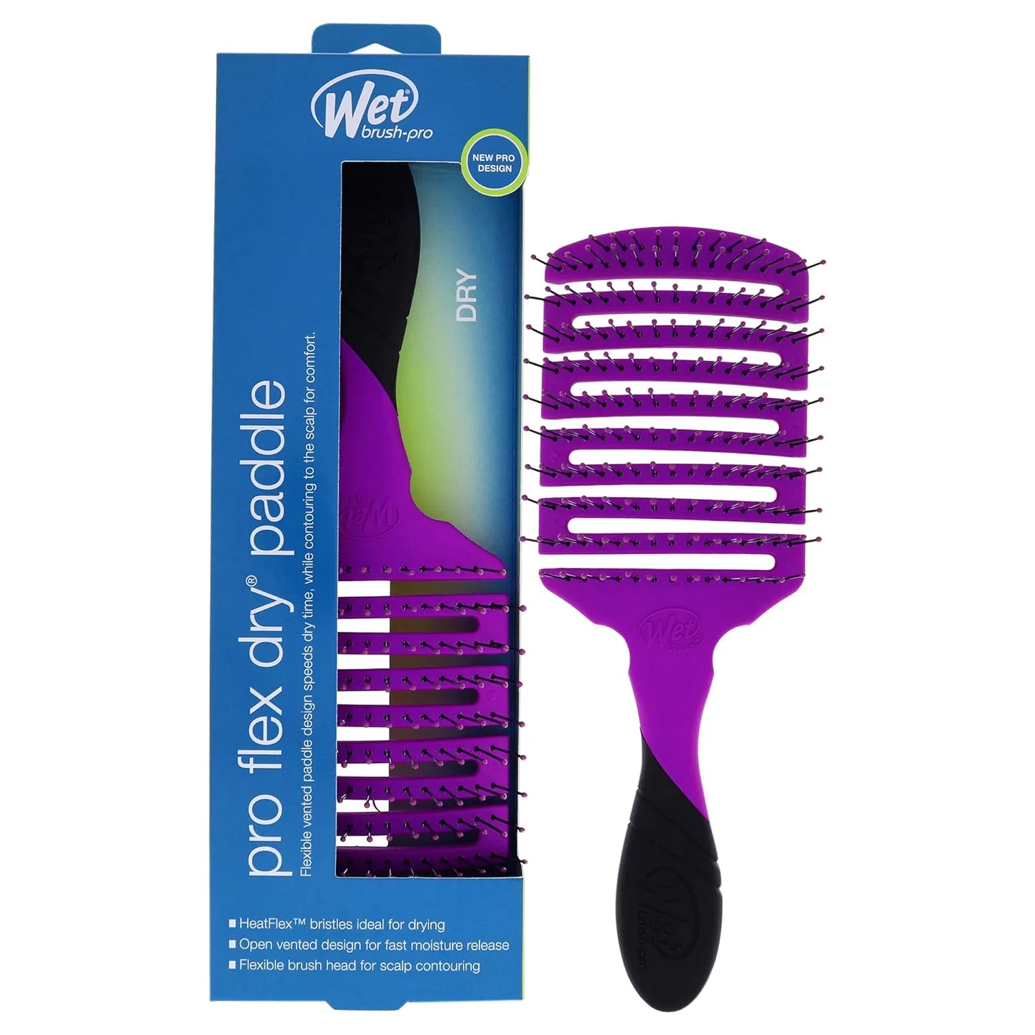 Щетка для волос Pro Flex Dry Paddle от Wet Brush Wet Brush, Purple