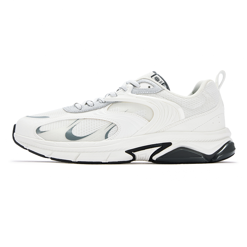 

Slip Resistant Abrasion Resistant низкие массивные кроссовки Men's 361°, feather белый/серебро белый