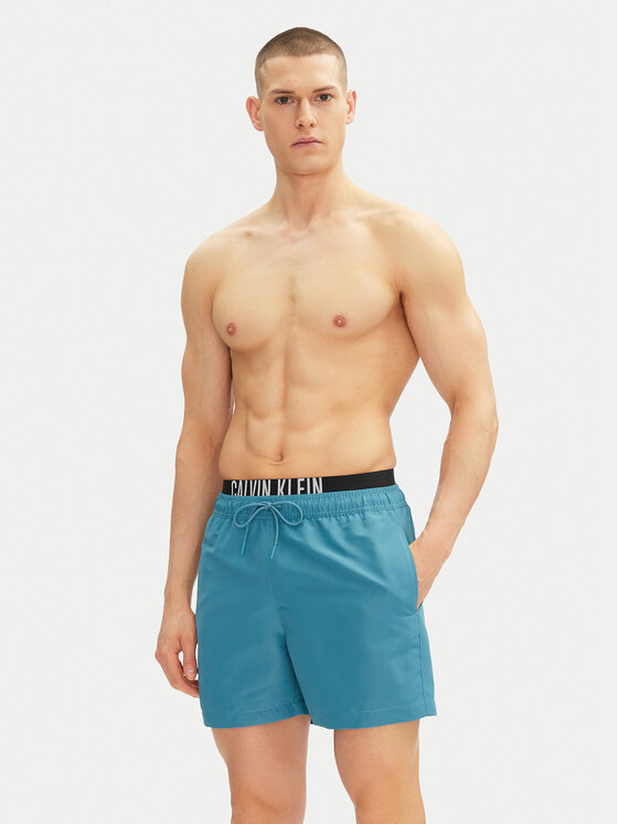 Плавки-Шорты обычного кроя KM0KM01093 Calvin Klein Swimwear, синий — фото 2