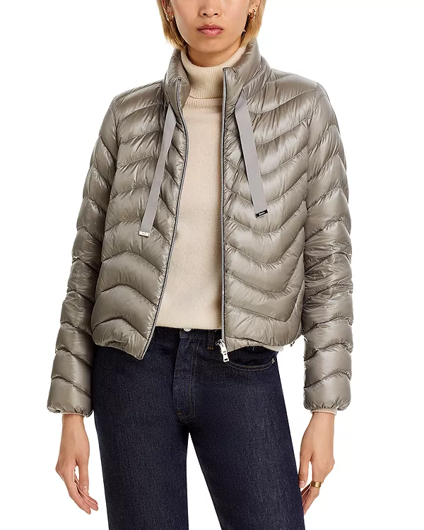 

Блестящая куртка Herno, серый