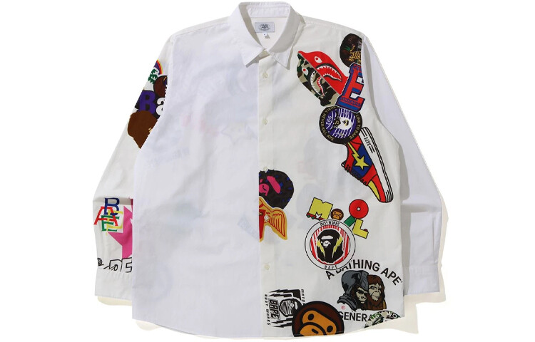 

Мужская рубашка Bape A Bathing Ape, серый