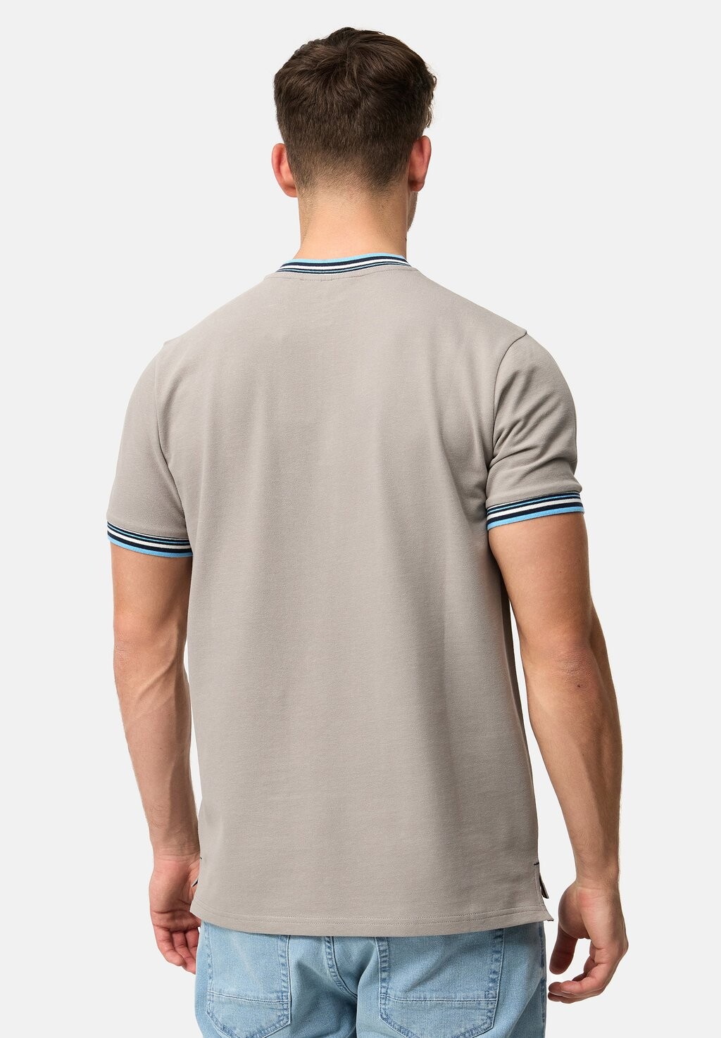 

Базовая футболка INOdell INDICODE JEANS, светло-серый