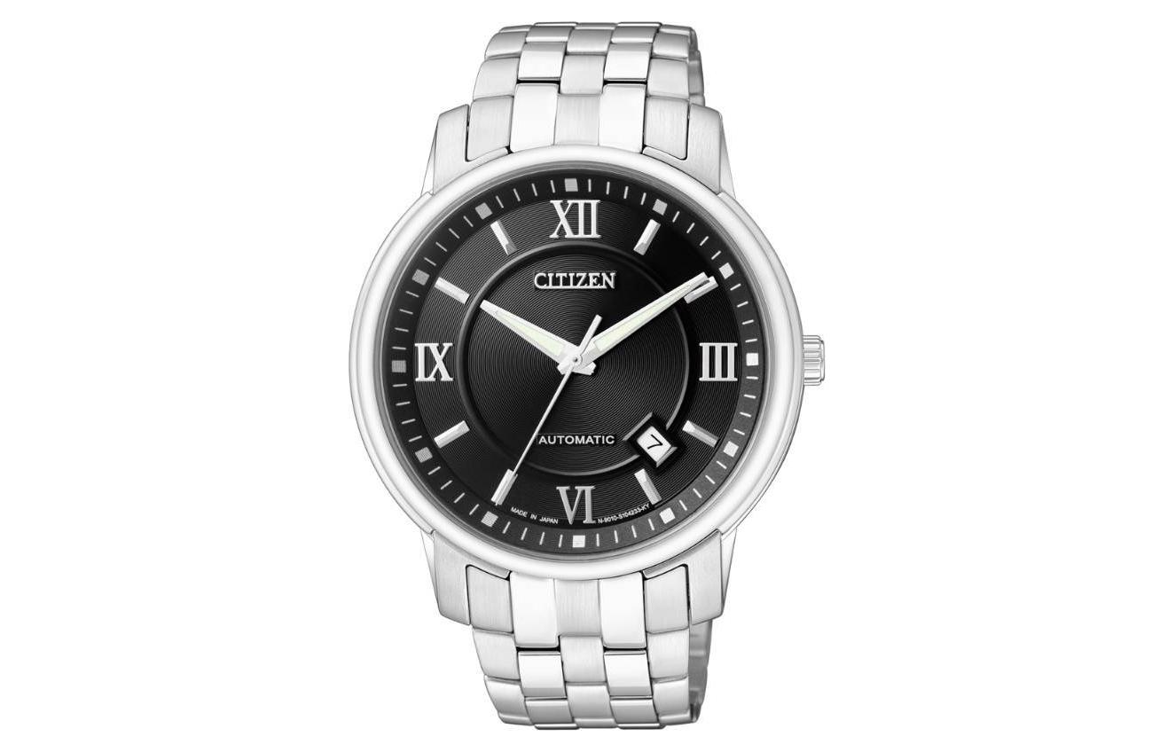 

CITIZEN Часы Mechanical Movement Stainless Steel Strap Japanese / Korean Watch 41mm Unisex Black Dial, Black Dial