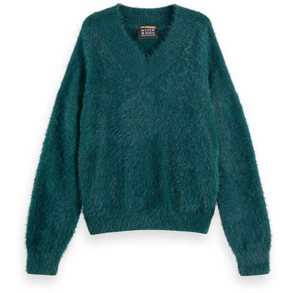 

Свитер Scotch & Soda 178231 v neck, зеленый