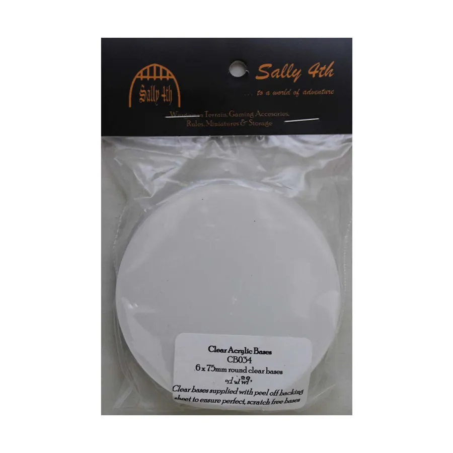 

Круглое основание - 75 мм (6), Terra-Base Clear Acrylic Miniature Bases (Sally 4th)
