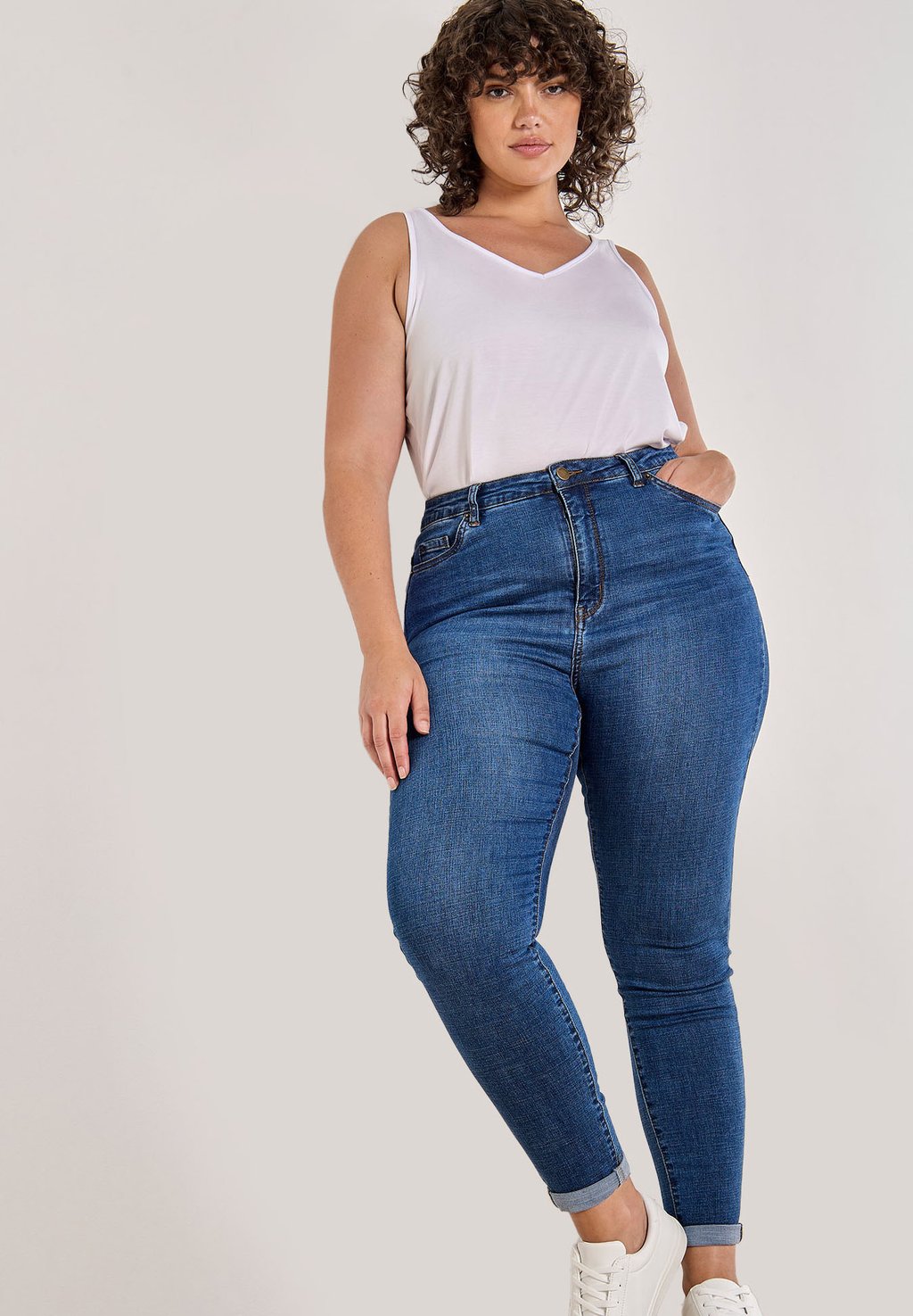 

Джинсы облегающие CURVE SADE HIGH-WAIST Apricot, темно-синий