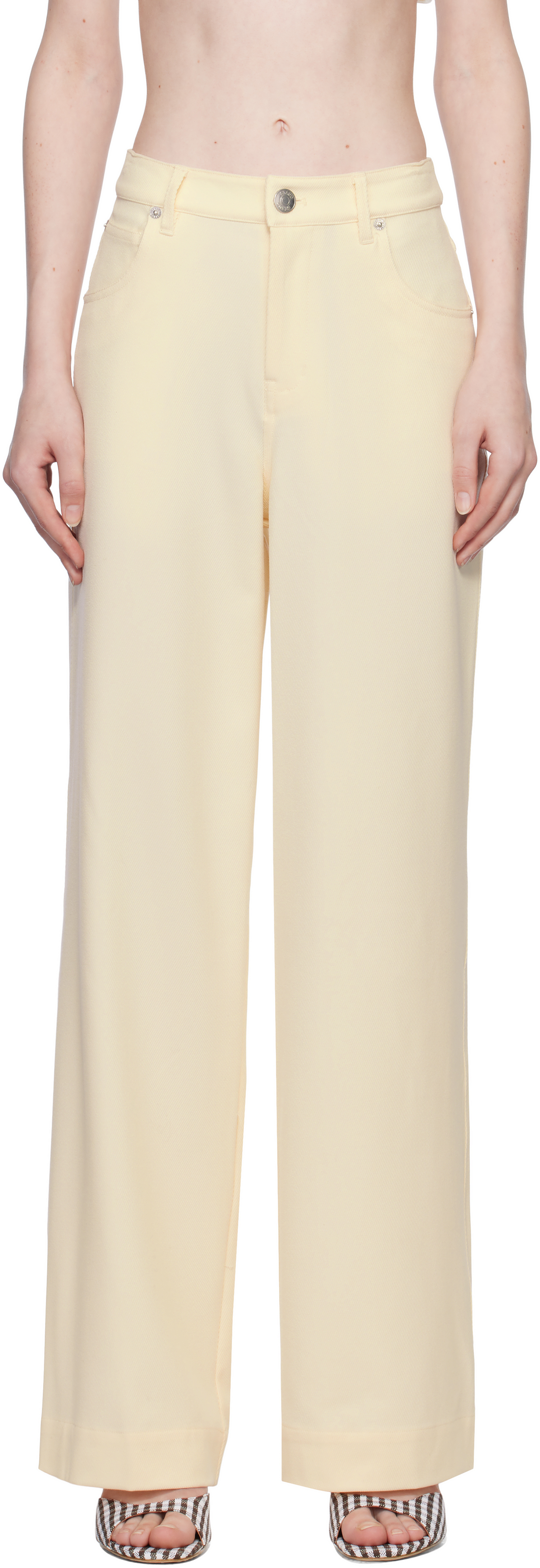 

Брюки Grayson цвета Off-White Staud, Ecru