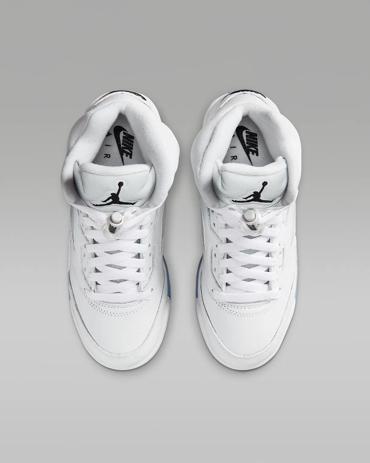 Кроссовки Air Jordan 5 Retro OG "White Metallic" для старших детей, White/Metallic Silver/Black — фото 4