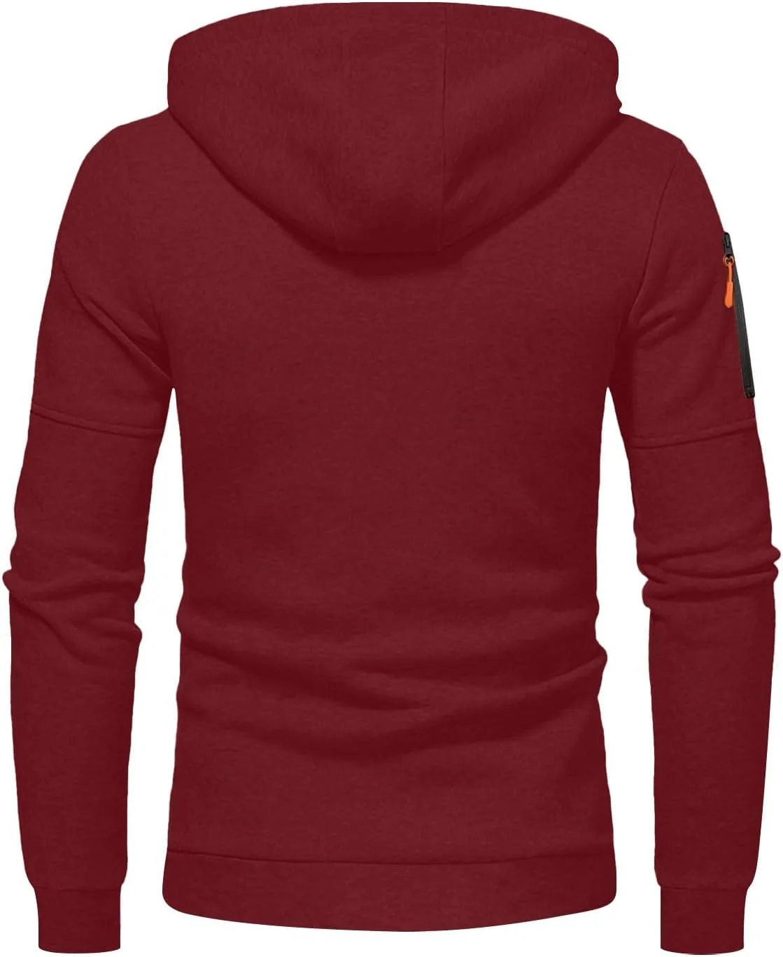 Толстовка с капюшоном Quarter Zip для мужчин, легкая, оверсайз, с карманом — фото 3