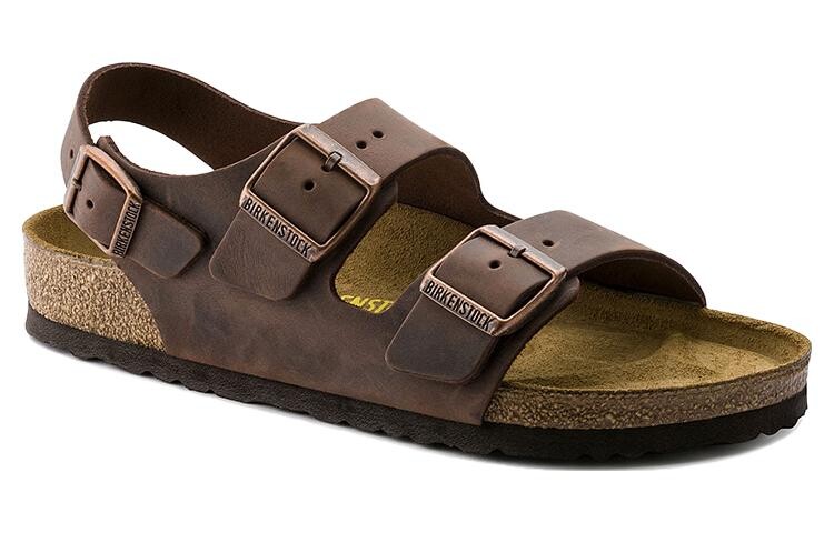Сандалии Birkenstock Milano Oiled Leather, унисекс, коричневый — фото 2