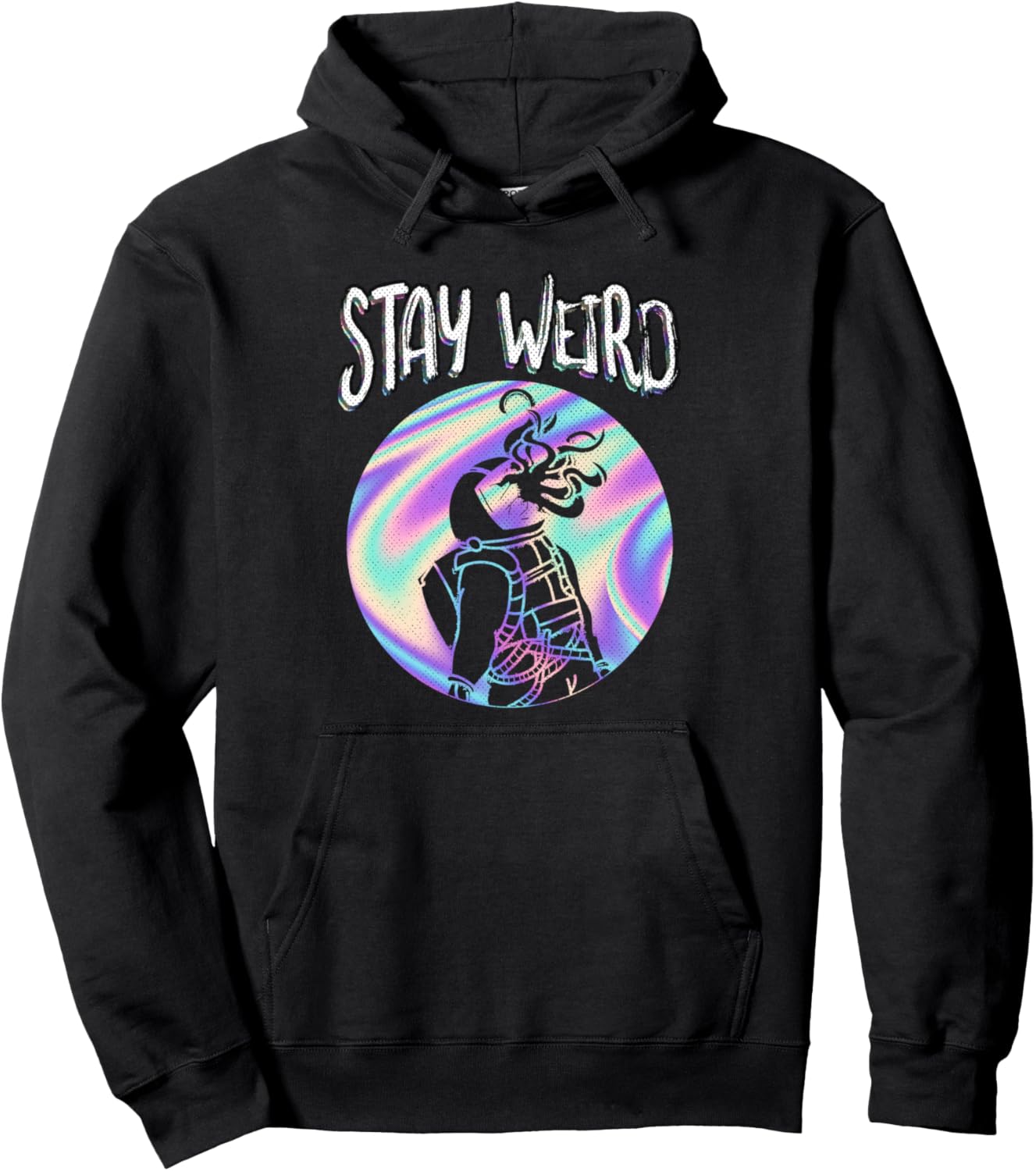 

Худи Stay Weird Astronaut Alien Abduction Stay Weird Astronaut Alien Abduction Gift Co, черный