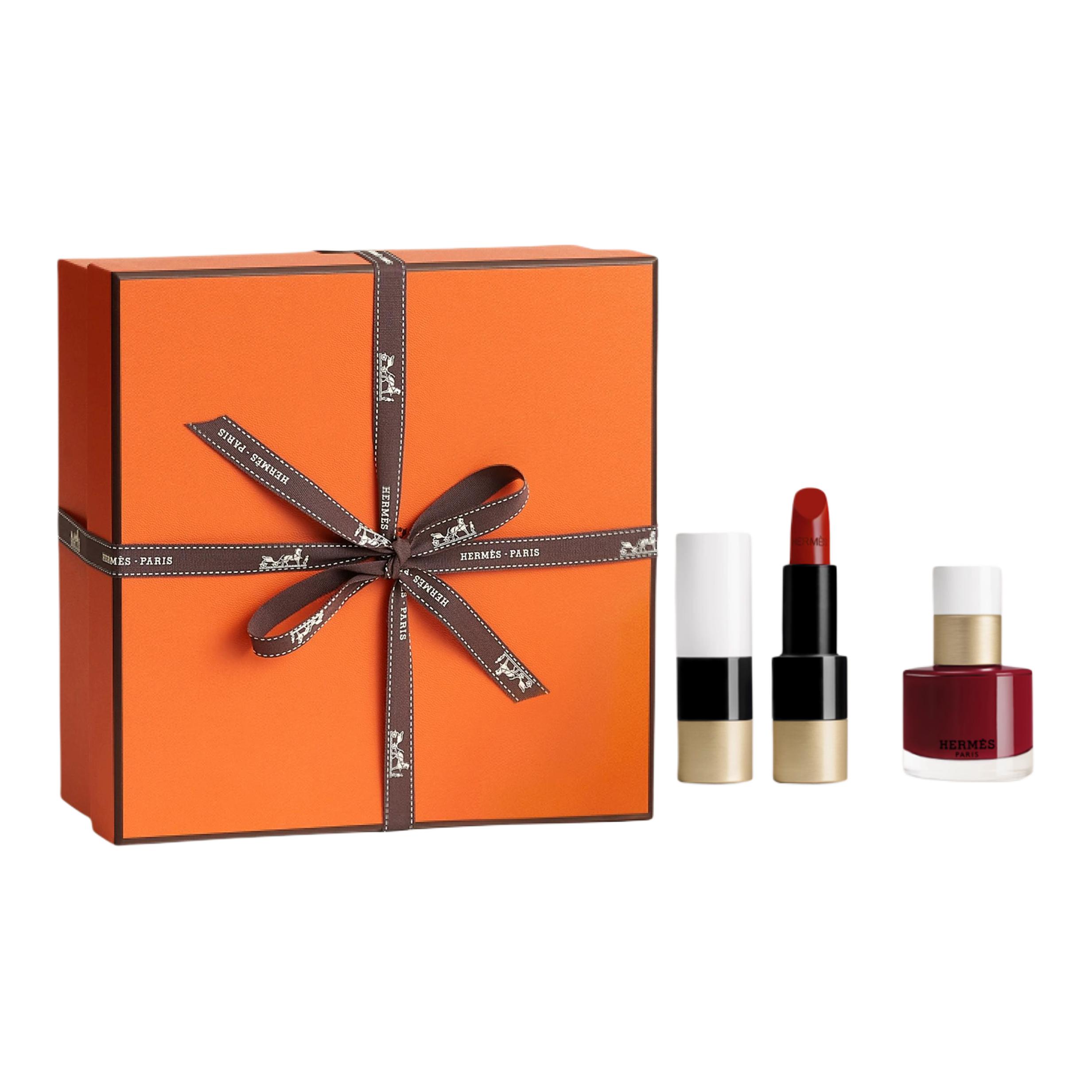 Набор косметики для макияжа: помада и лак для ногтей Natural Complexion 3,5 г + 15 мл HERMES — фото 4