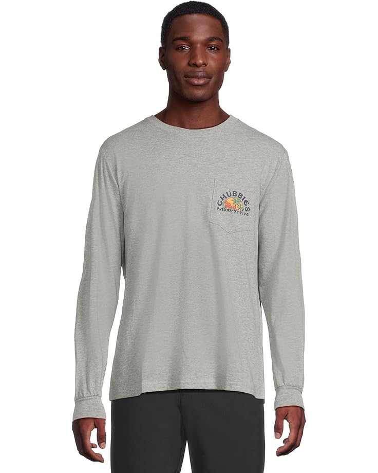 

Мужская футболка с длинным рукавом и карманом Chubbies The Seal Of Approval, Medium Grey - Heather, Серый, Мужская футболка с длинным рукавом и карманом Chubbies The Seal Of Approval, Medium Grey - Heather