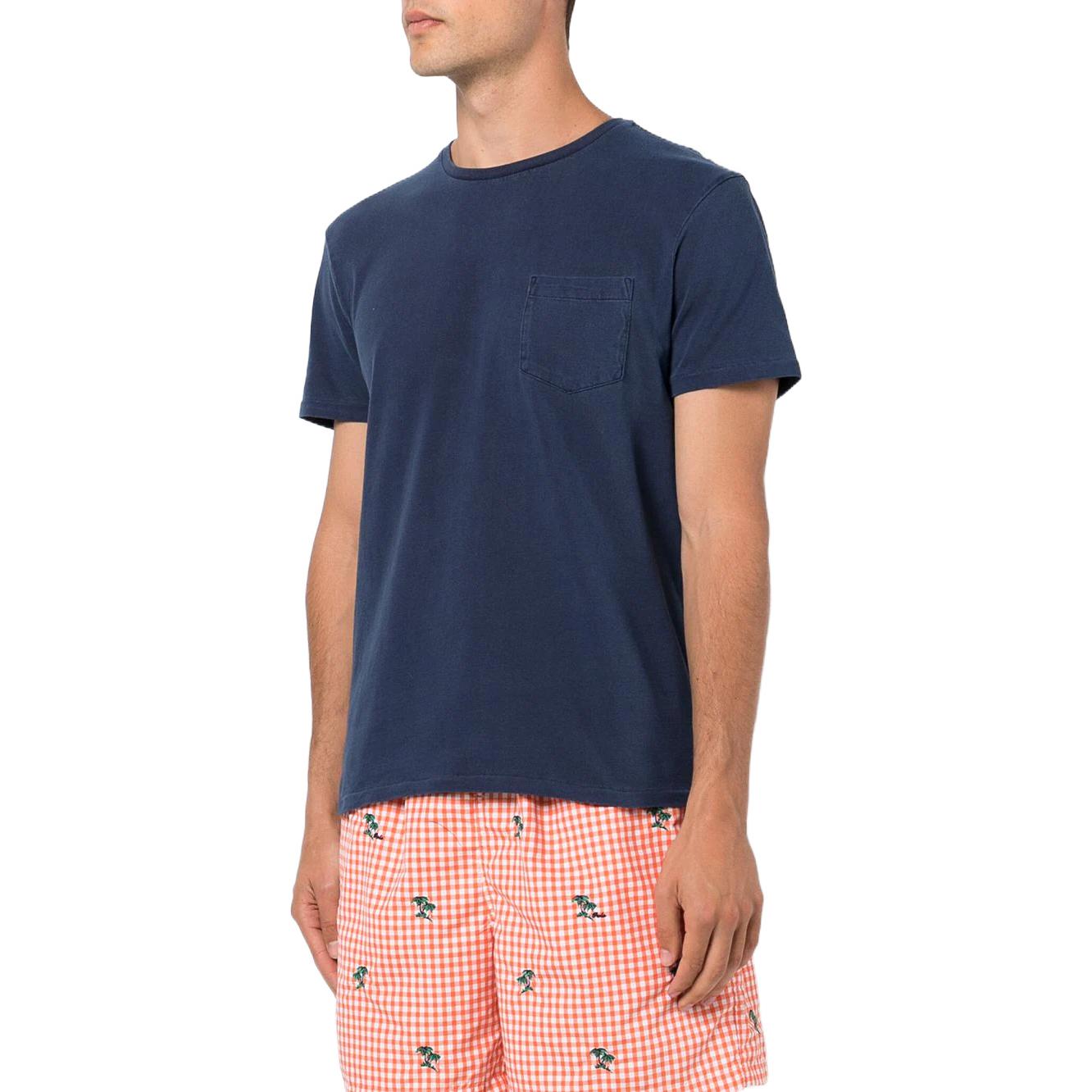 Футболка мужская морская синяя Polo Ralph Lauren — фото 3