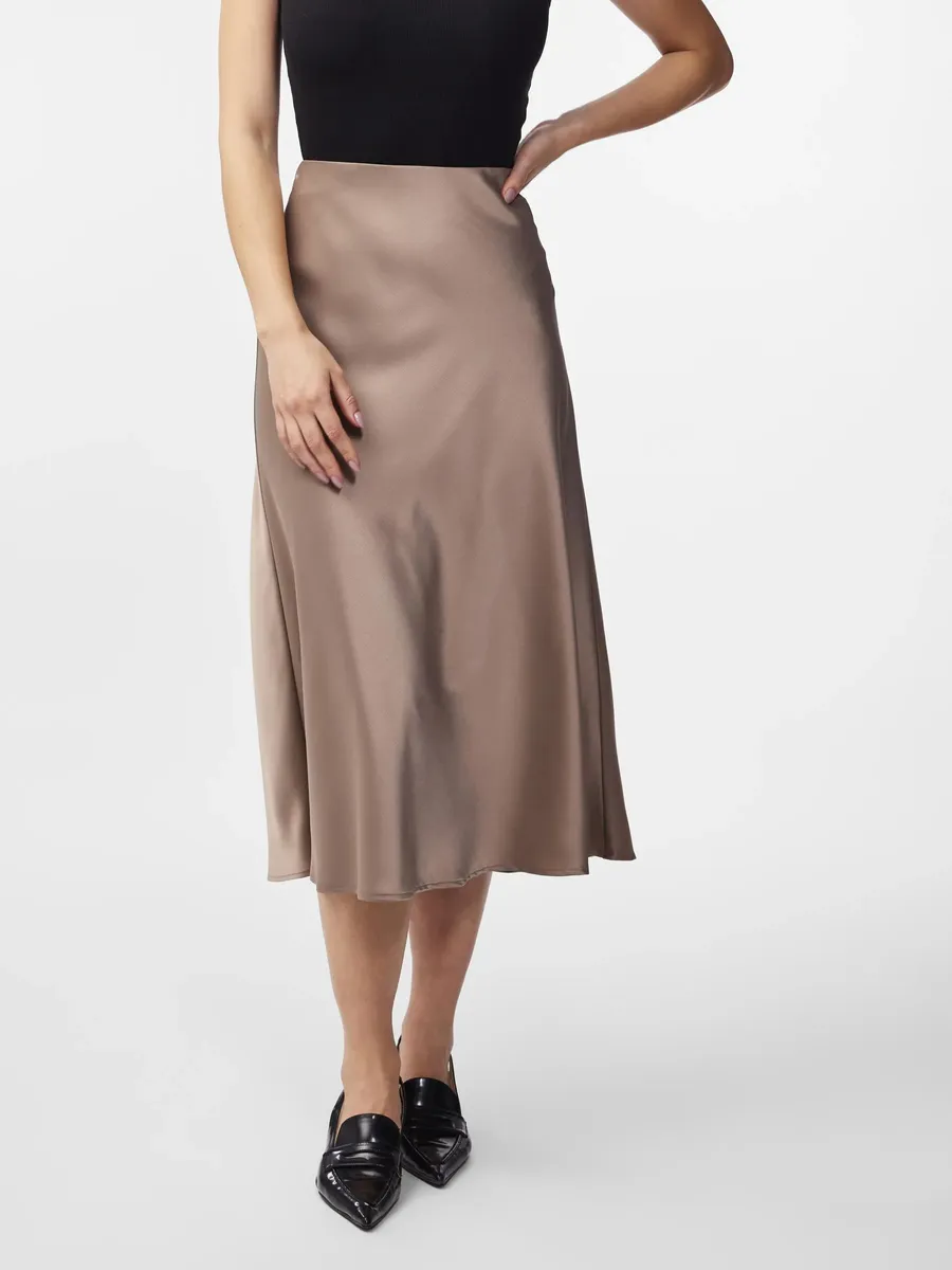 

Юбка миди Y.A.S "YASPELLA HW MIDI SKIRT S. NOOS", цвет Fungi