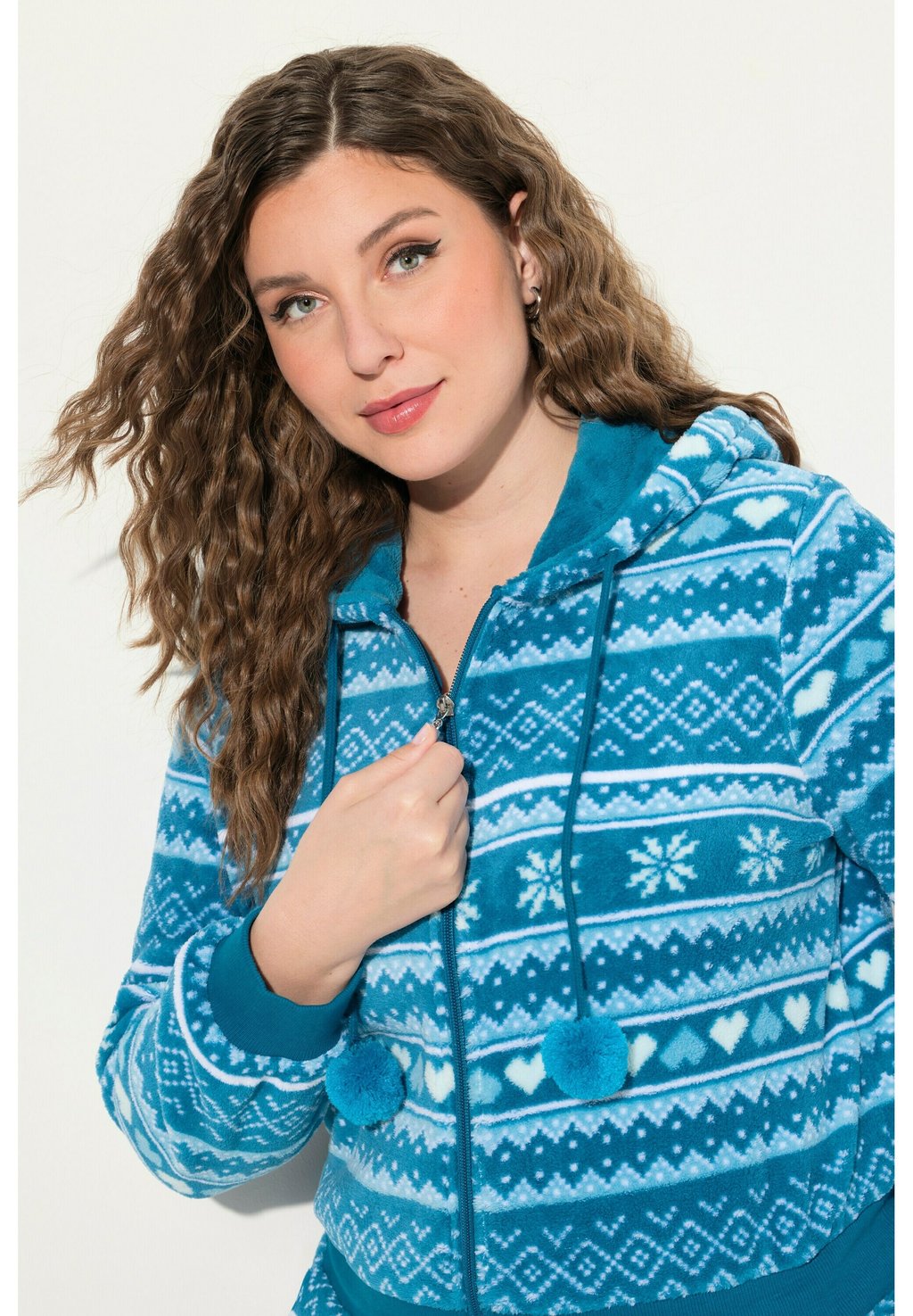 

Комбинезон PLUSH ALPINE STRIPED Ulla Popken, синий
