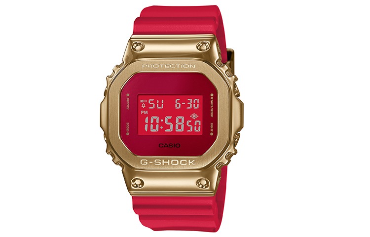 

CASIO Часы Women's Full Metal Series 49.6mm Red Watch GM-5600CX-4PFN, Red Watch Dial (Ox Year Limited Edition Watch Box)