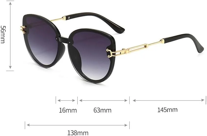 

Солнцезащитные очки MUTYNE Fashion Cat Eye для женщин и мужчин, для активного отдыха, градиентные солнцезащитные очки с металлической оправой, черные, UV400, Green