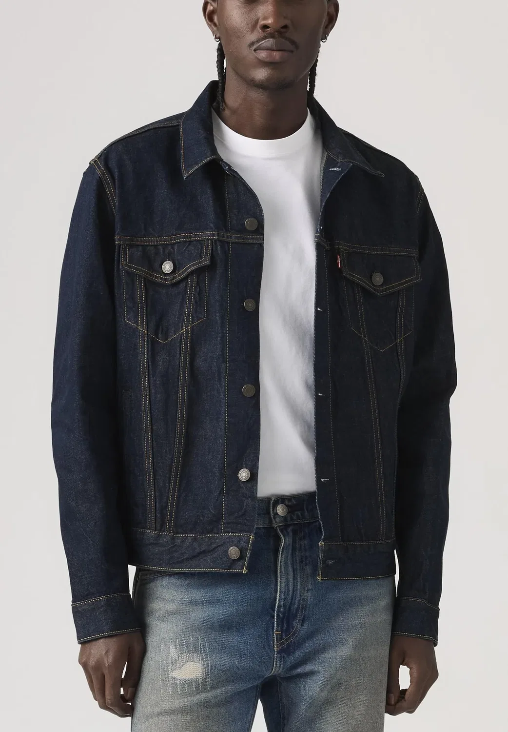 Мужская куртка-джинсовка The Trucker Levi's, Wash It Out Rinse T — фото 3
