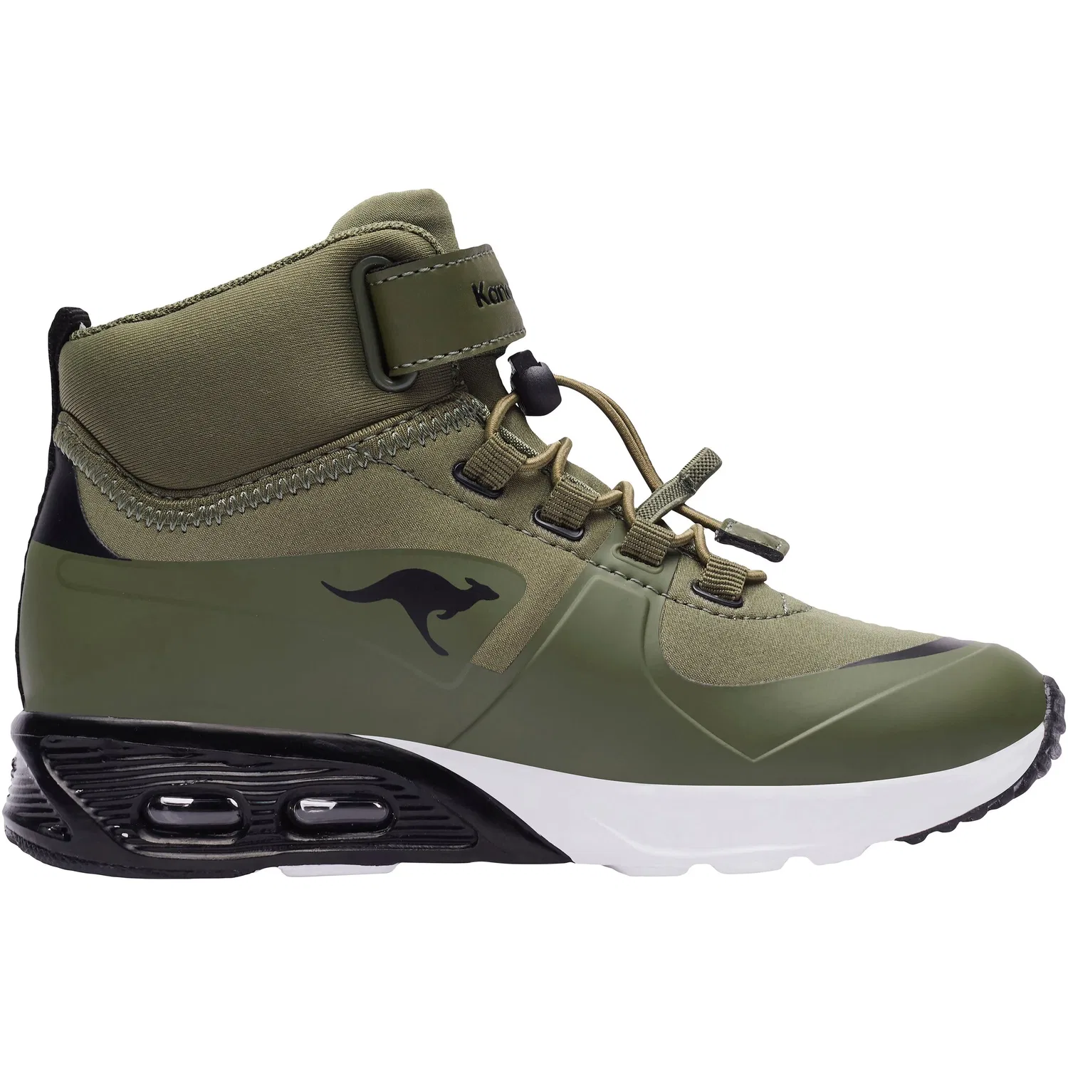 Детские кроссовки-ботинки водонепроницаемые KX-Hydro KangaROOS, Black-Olive — фото 3