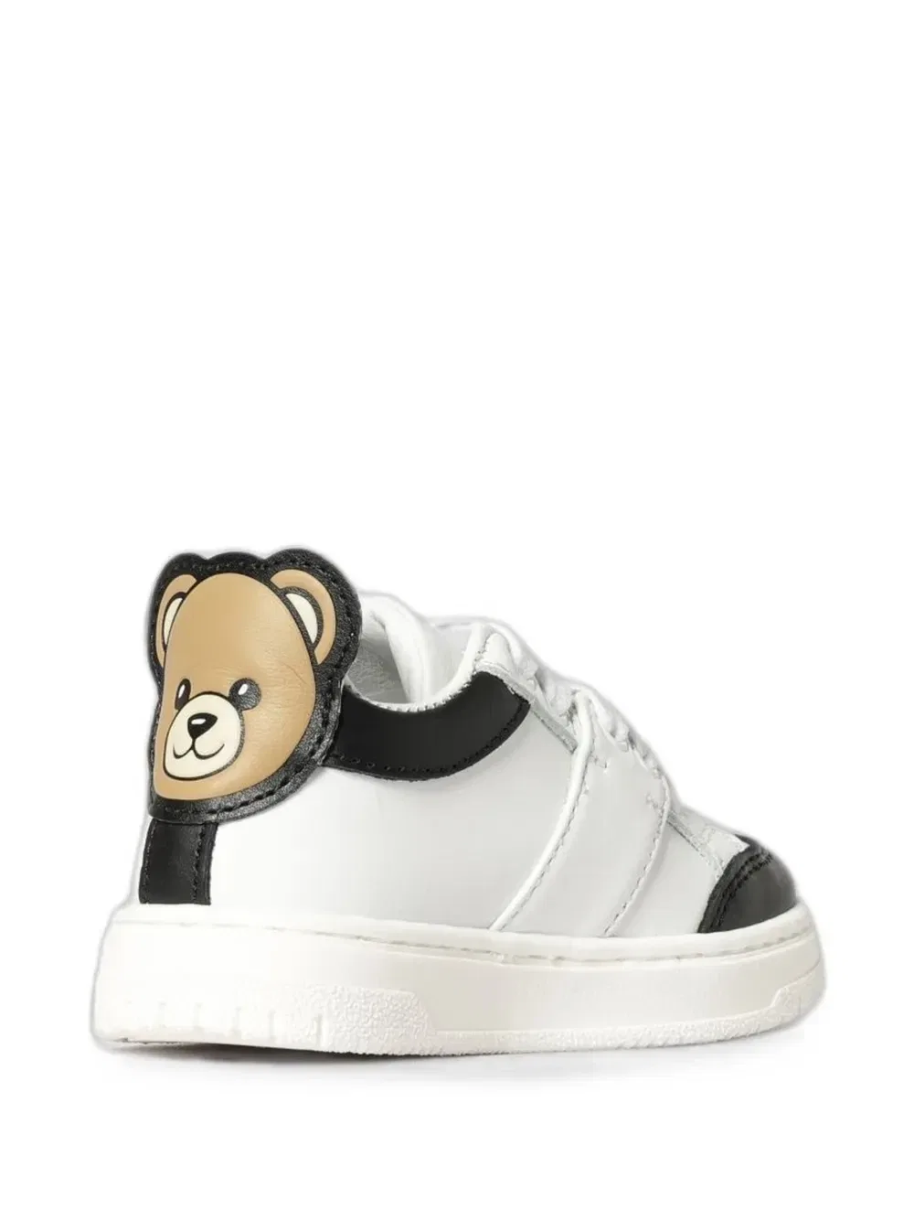 Кожаные кроссовки «Медвежонок» Moschino Kids, белый — фото 2