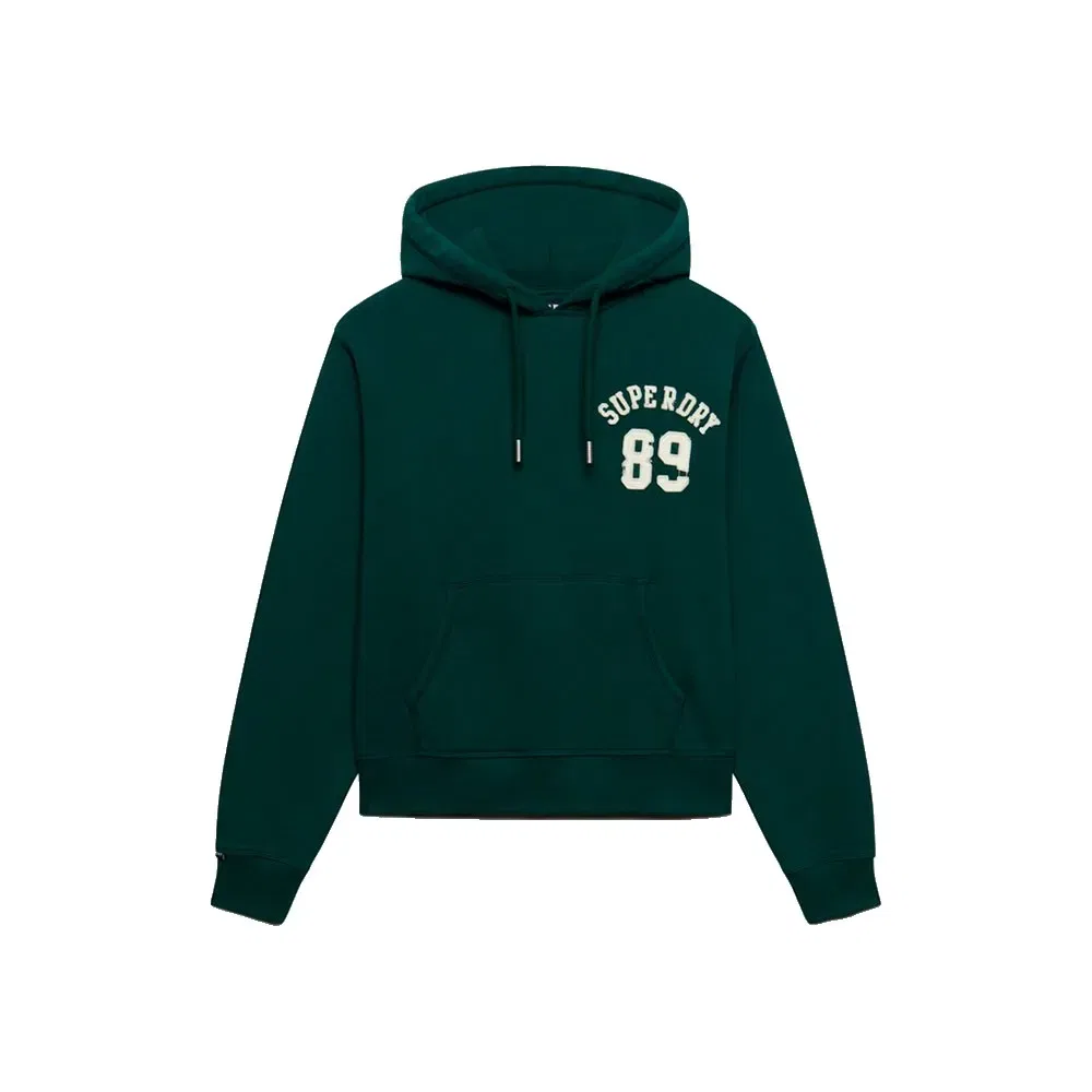 Женский укороченный худи с принтом Athletic Essentials Applique Superdry, Green — фото 3