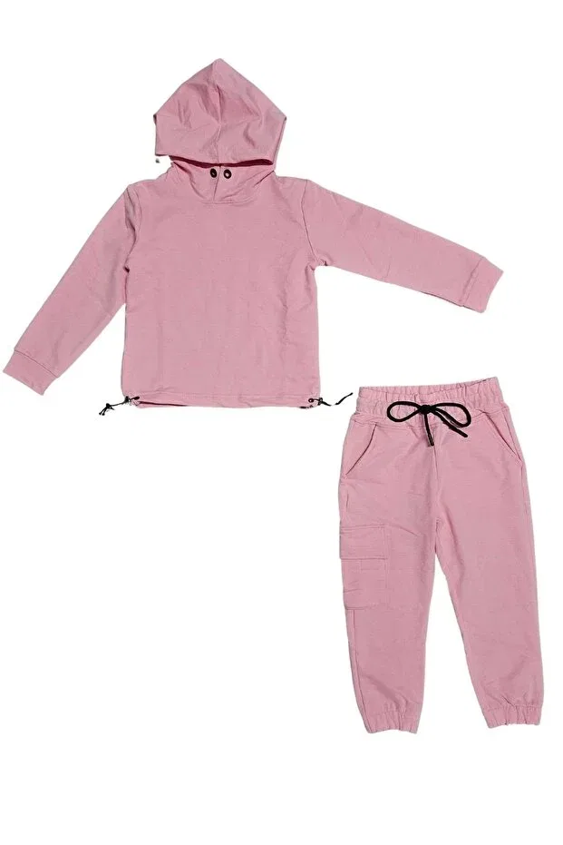 Детский спортивный комплект для девочек с капюшоном Mnk Baby&Kids, Pink