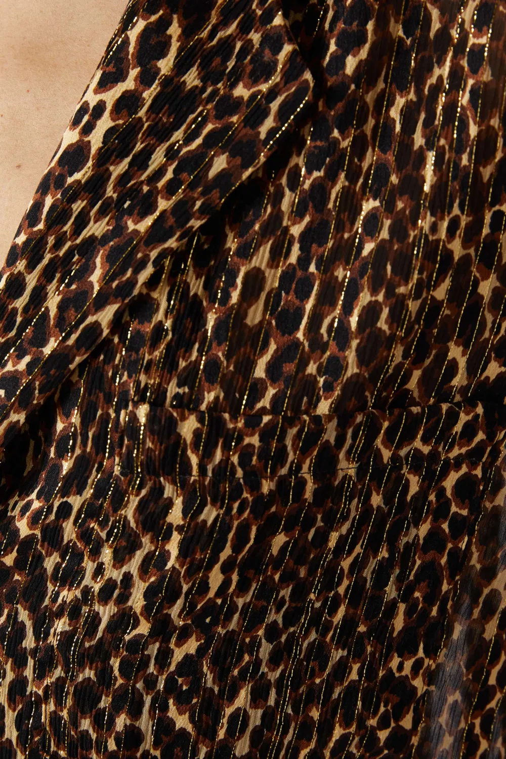 Рубашка пижамная из шелкового жоржета SAINT LAURENT — фото 4