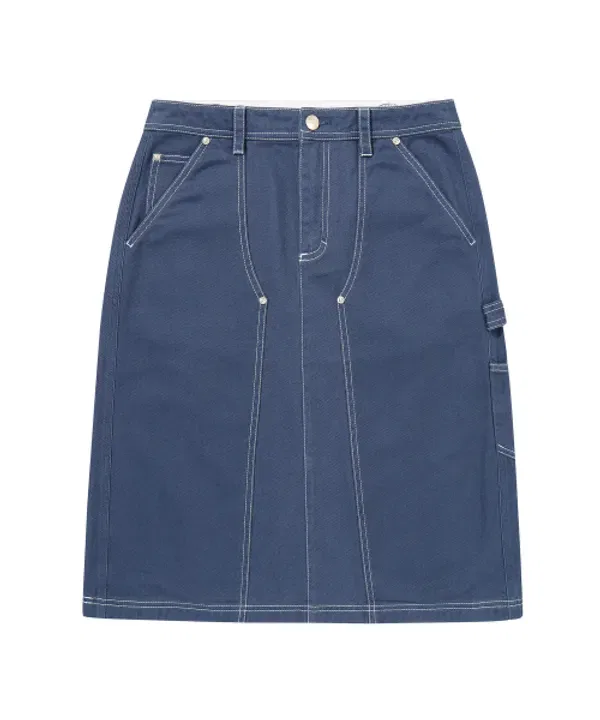Юбка длинная карпентер, W, Superdry, темный индиго
