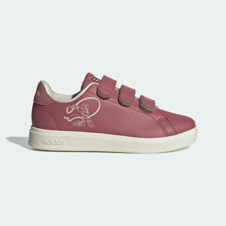 Детские спортивные кроссовки с принтом Mickey and Friends adidas, Красный