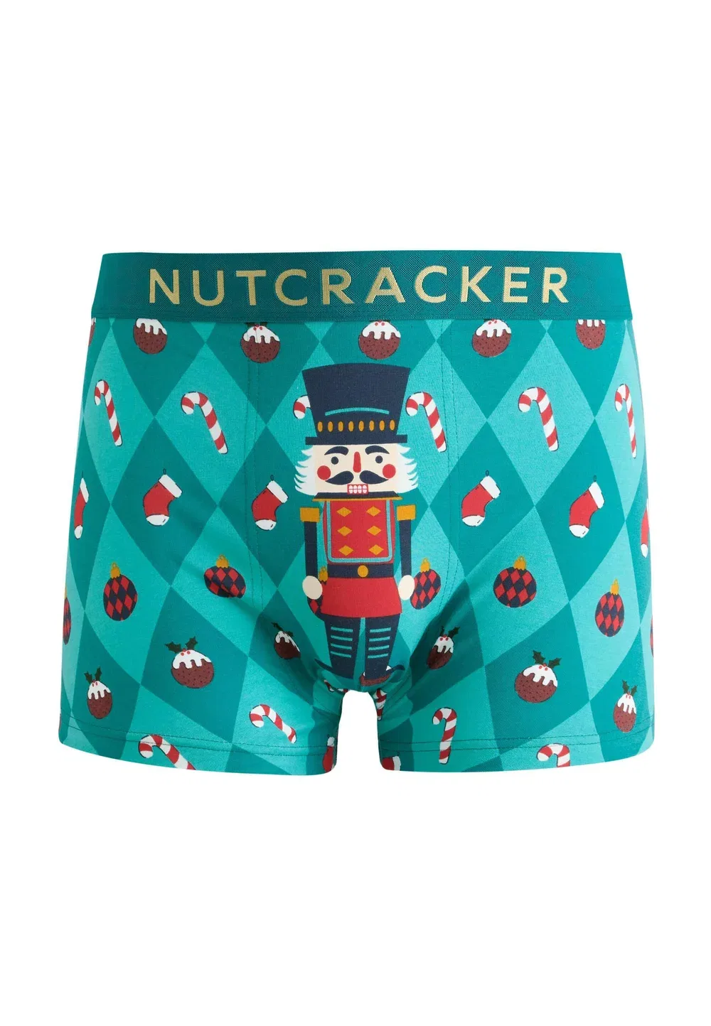 Рождественские боксеры - трусы Next, Green Nutcracker