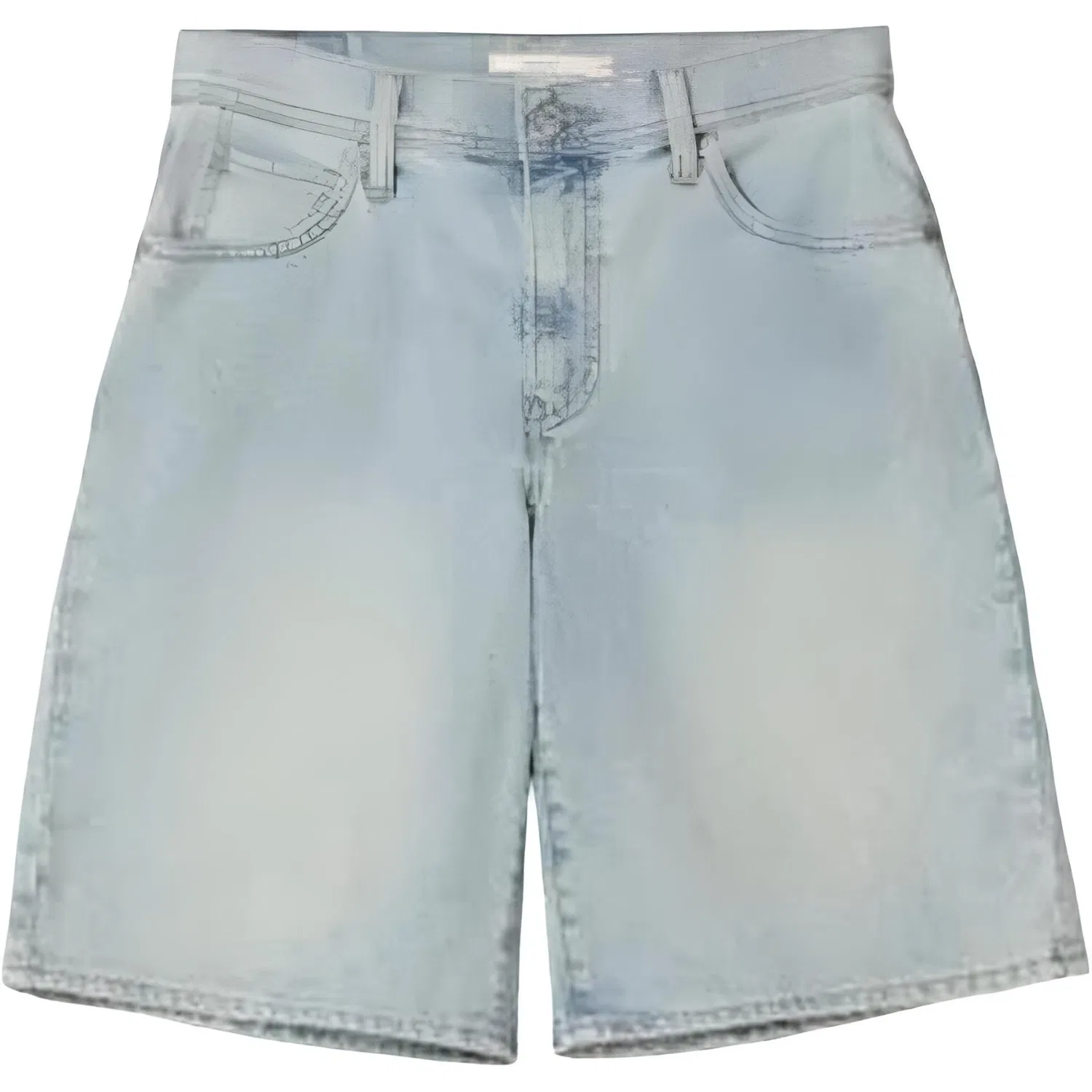 Женские джинсовые шорты с принтом Levis, Light Blue