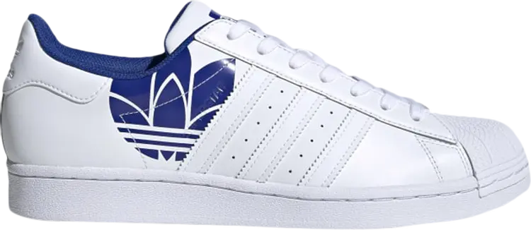 

Кроссовки Adidas Superstar 'Trefoil Print - Royal Blue', синий