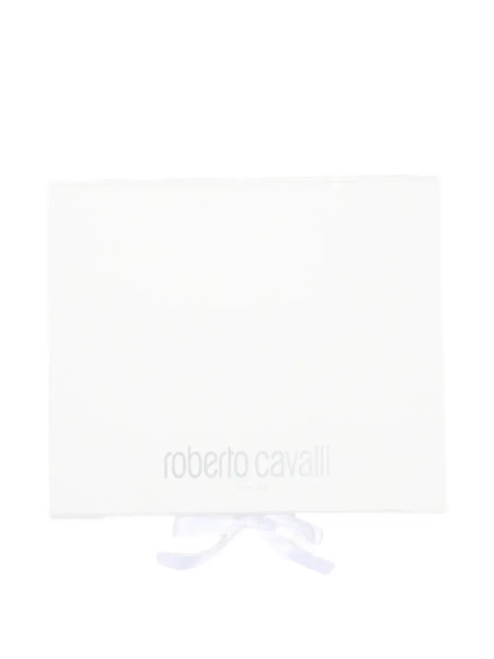 Комплект для сна с вышивкой логотипа и барочным принтом Roberto Cavalli Junior, розовый — фото 4