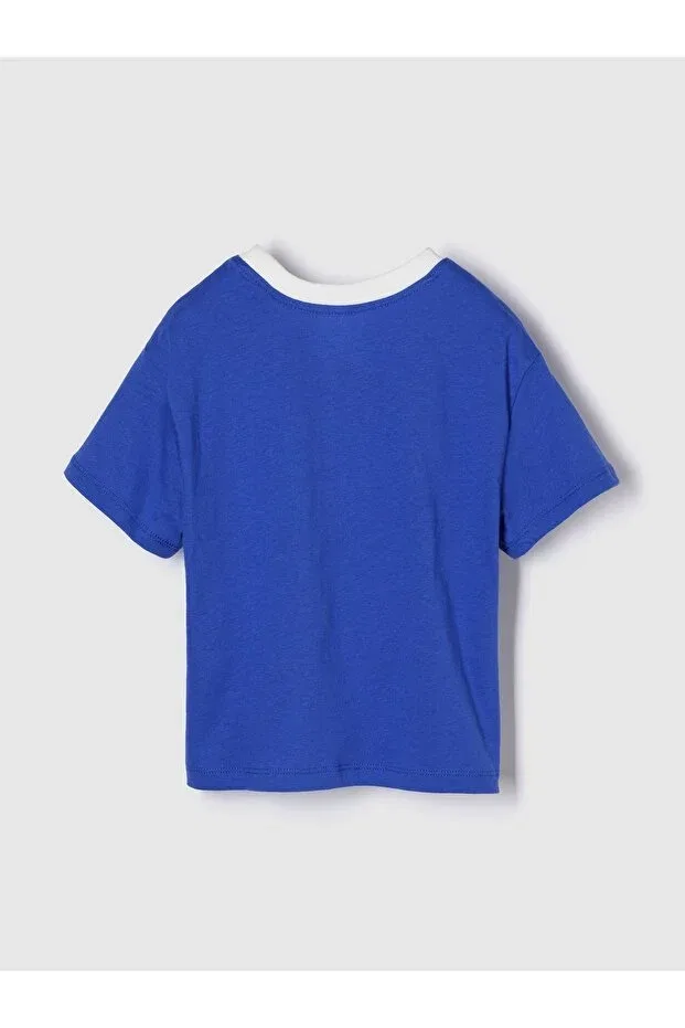 Детская футболка для девочек с принтом Snoopy Logo Gap, Blue-001 — фото 3