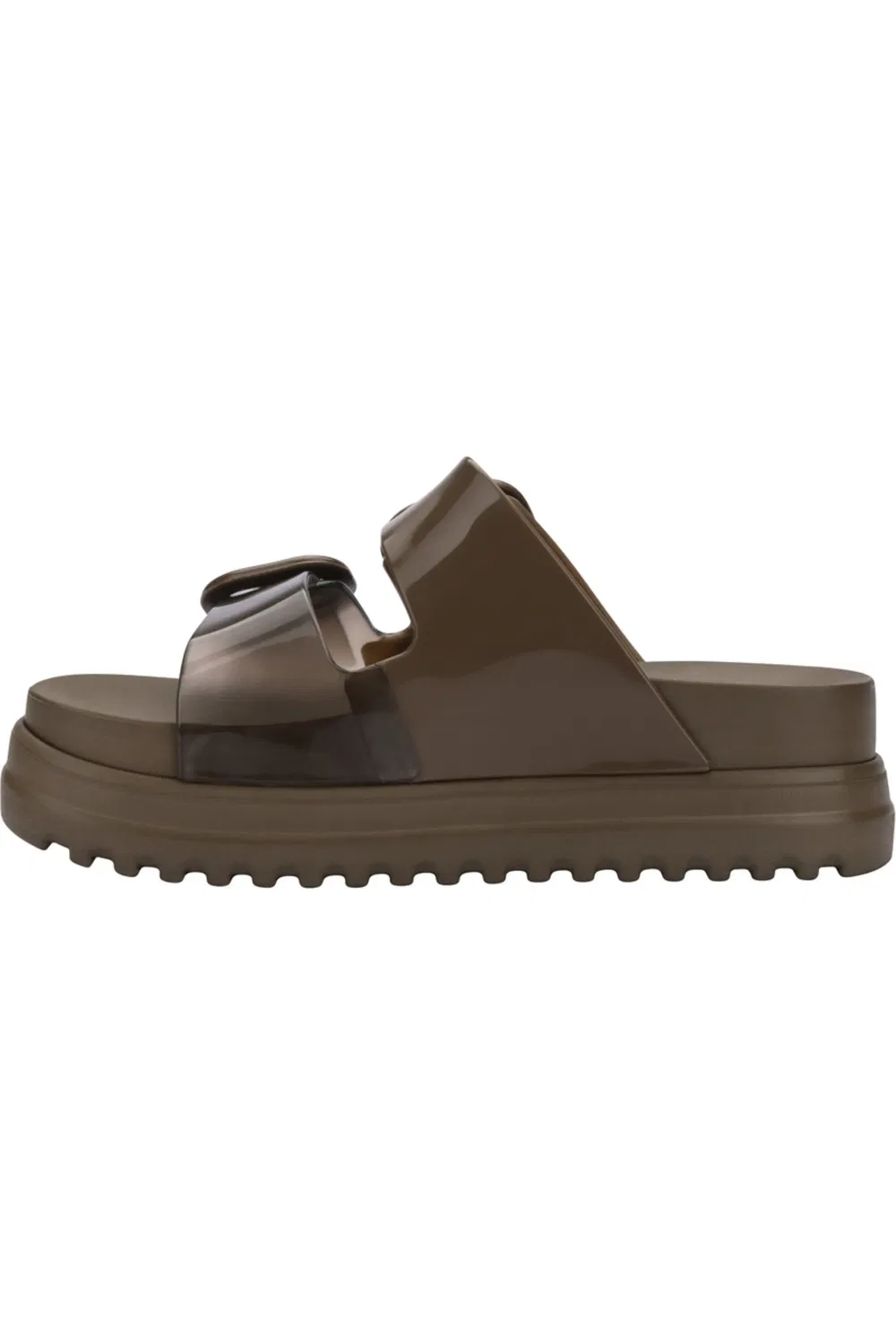 Сандалии детские на платформе Cozy Platform Slide Mini Melissa, Transparent Brown — фото 4