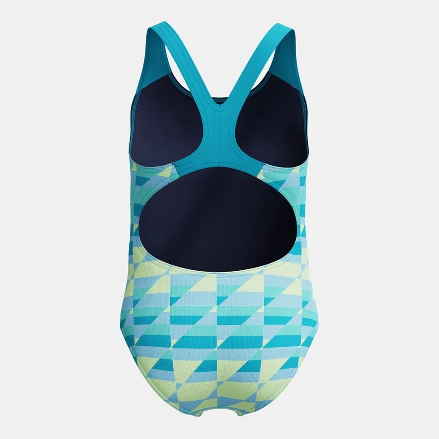 Детский купальник слитный с принтом Speedo Print Splashback, Бирюзовый — фото 2