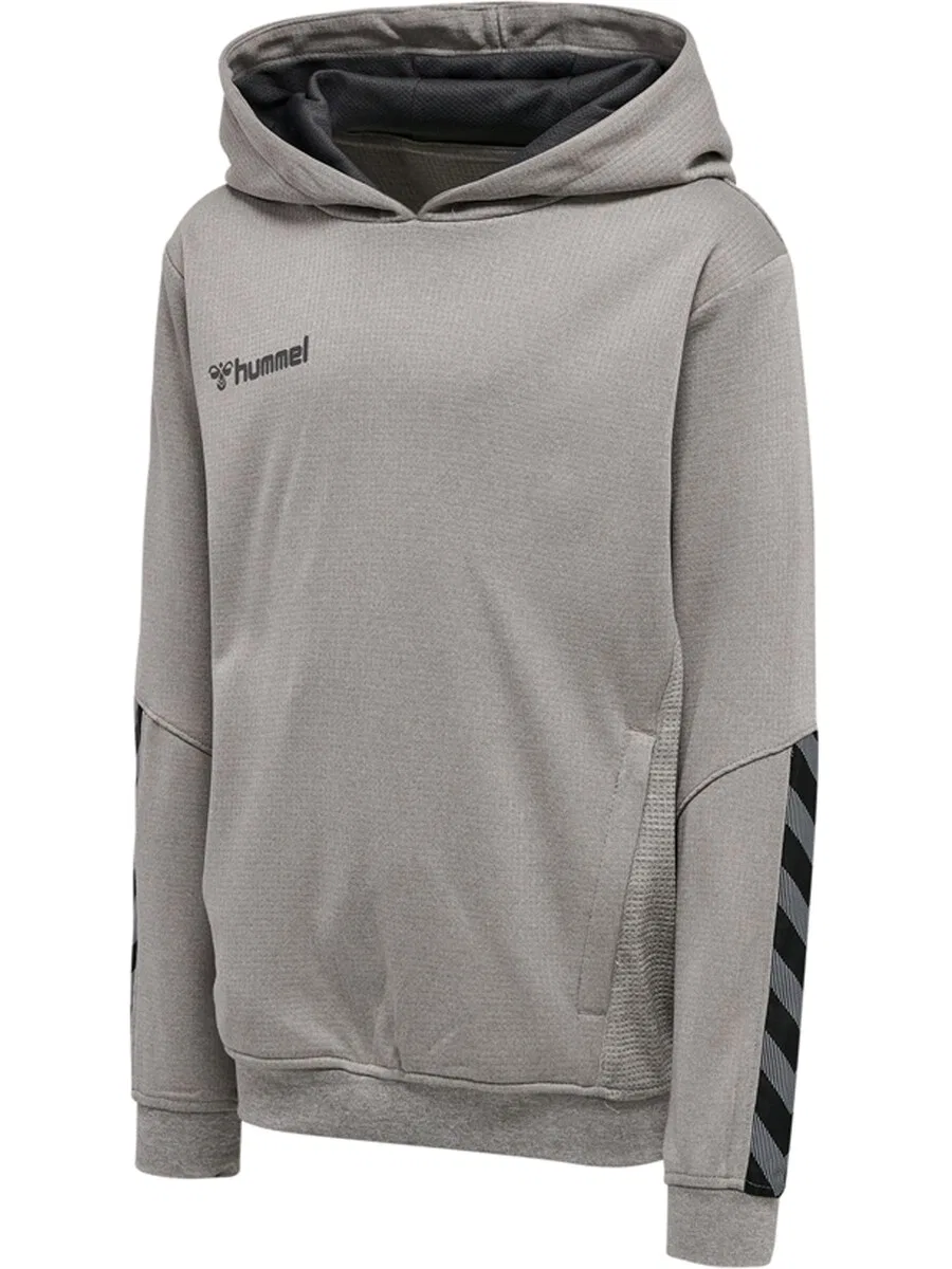 Спортивная толстовка Hummel 'Authentic' в серо-пятнистом цвете — фото 3